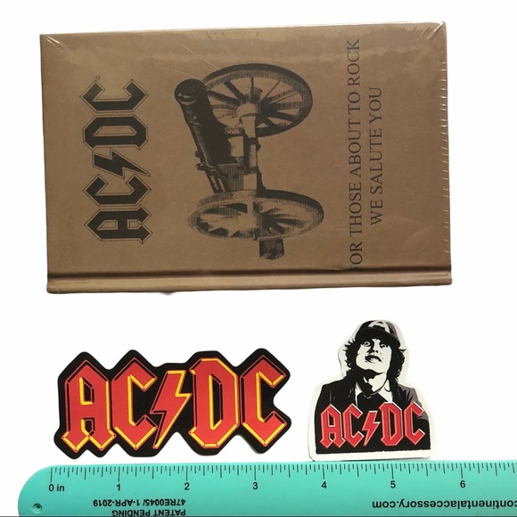 NEW AC/DC Cassette Tape Note Book + Stickers Classic Rock Music - Picture 6 of 6